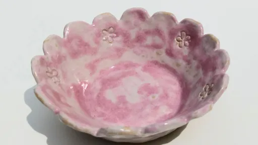 bol en céramique rose